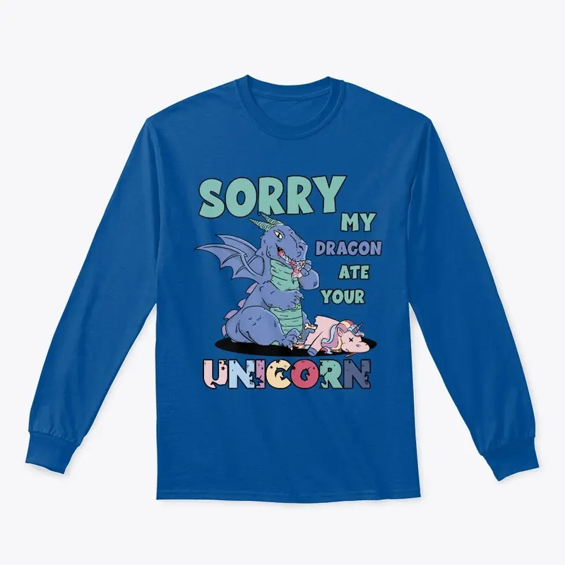 Dragon ate unicorn design