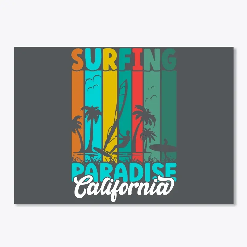 Surfing paradise California design