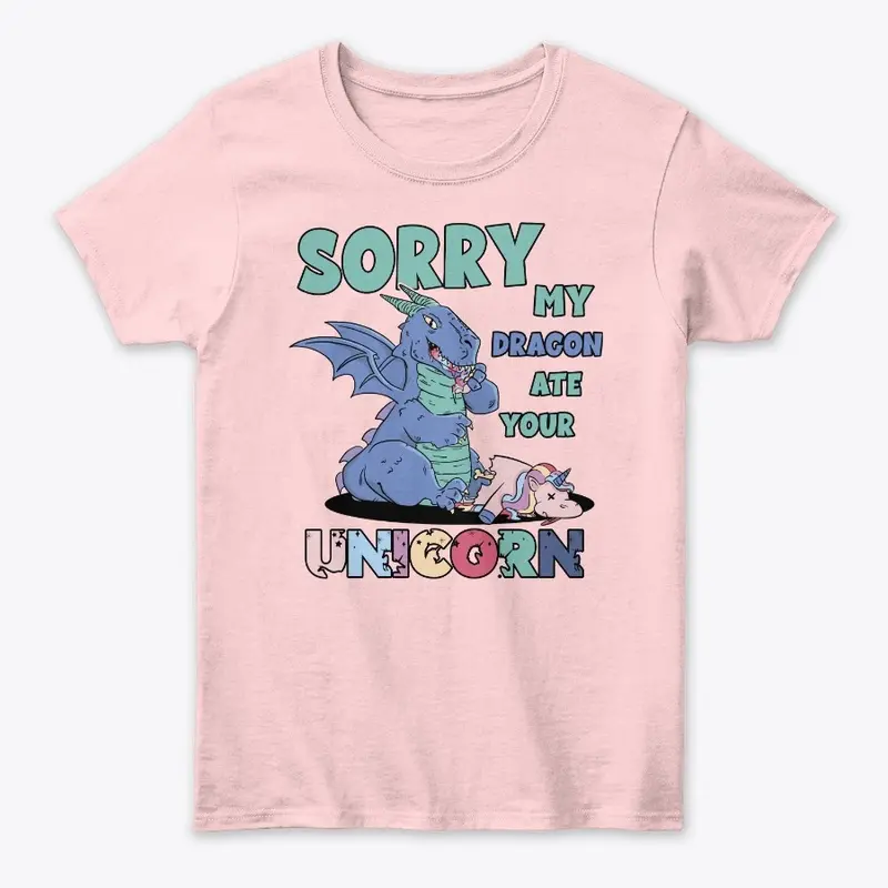 Dragon ate unicorn design