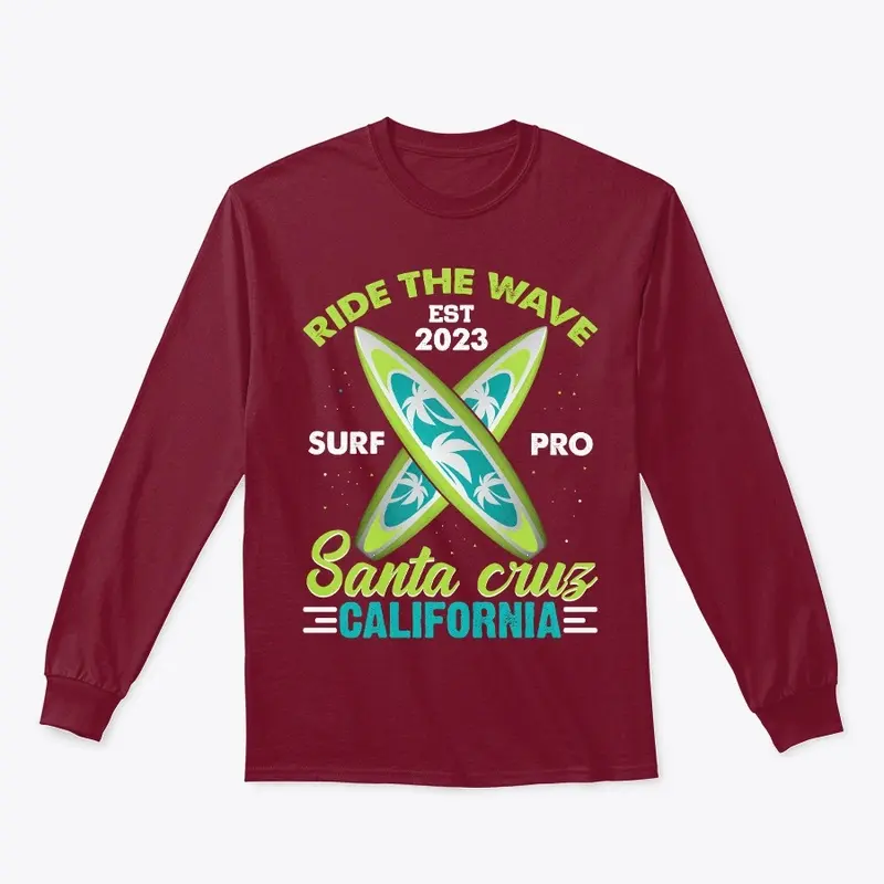 Ride the wave Santa Cruz design