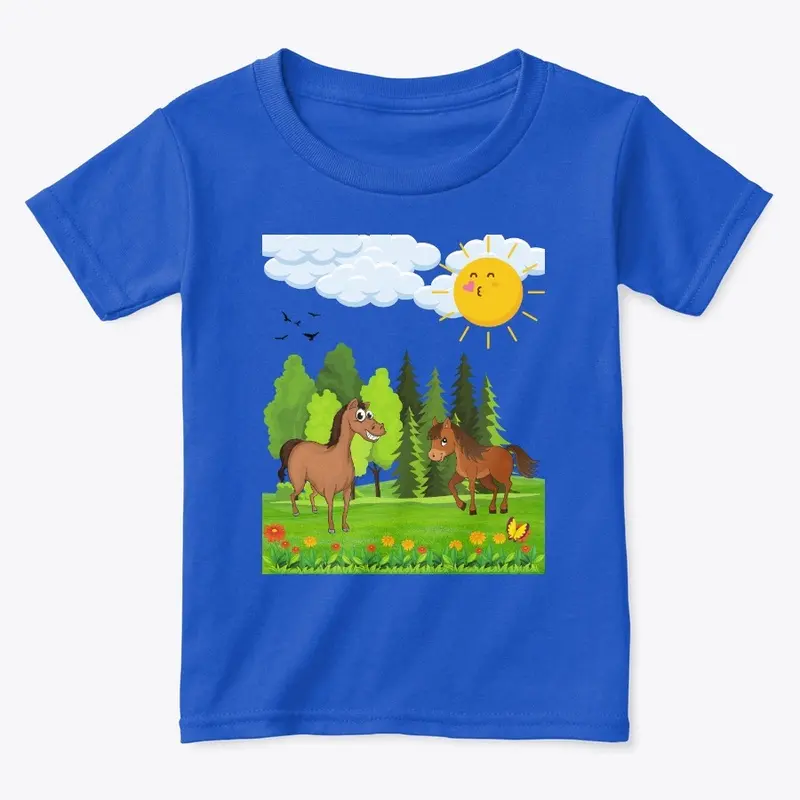 Little horses design for kids