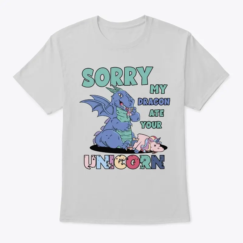 Dragon ate unicorn design